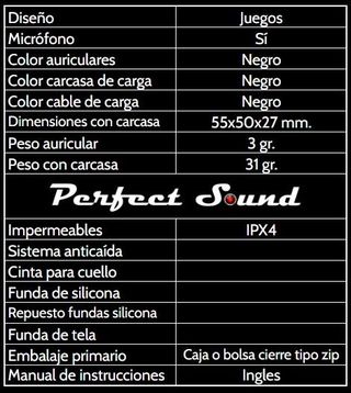 Auriculares bluetooth 5.3 HiFi estéreo negros