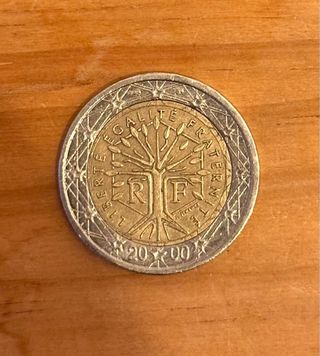 Moneda De 2 Euros Francia Año 2000 Fallos