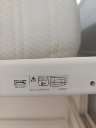 Litera metálica blanca + colchón+ somier