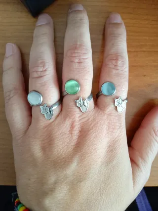 Anillos Ajustables de gatitos (Varios, ver fotos)