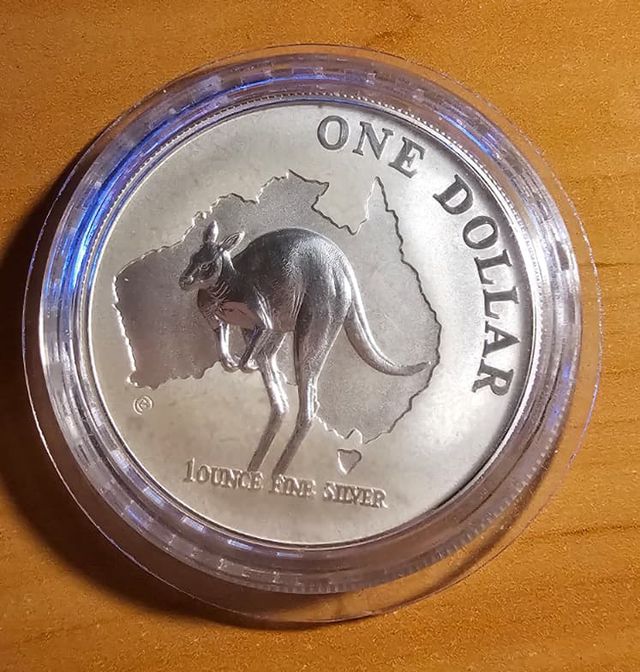 Moneda Plata 1 Onza Australia Reina Isabel II 2000