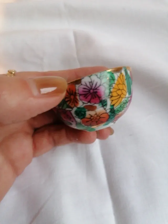 Cuenco decorativo estilo chino cerámica