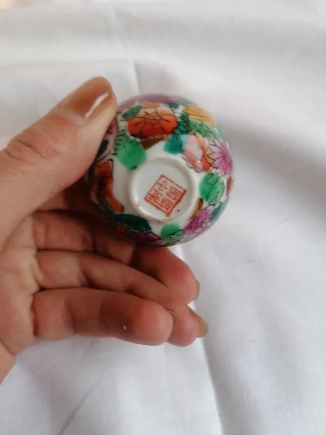 Cuenco decorativo estilo chino cerámica