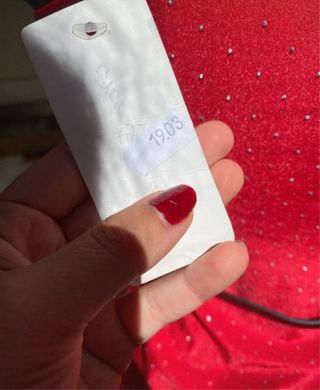 Abito donna rosso scintillante