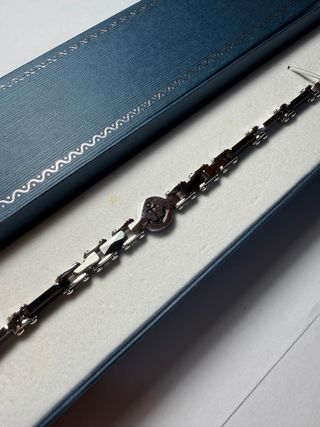 Bracciale Acciaio e Ceramica Nuovo