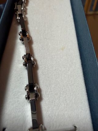 Bracciale Acciaio e Ceramica Nuovo