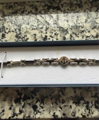 Bracciale Acciaio e Ceramica Nuovo