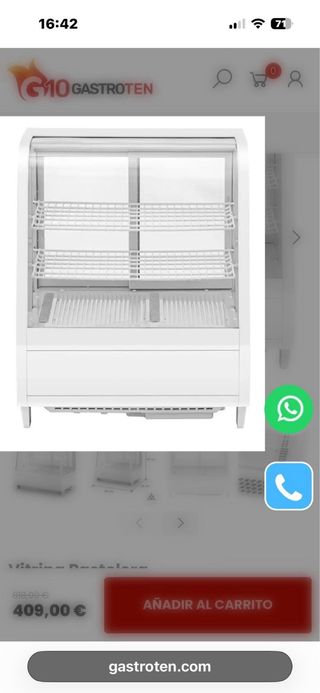 Vitrina Pastelera Sobremesa