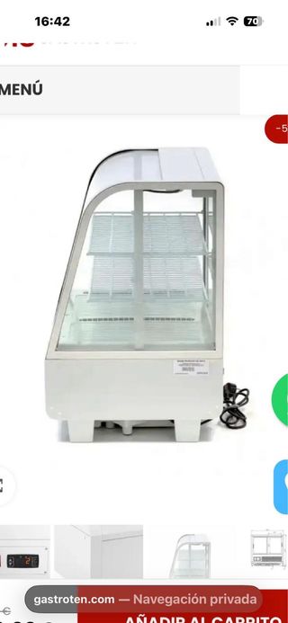 Vitrina Pastelera Sobremesa