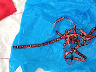 Lligacames fallero negro y rojo