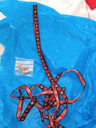 Lligacames fallero negro y rojo