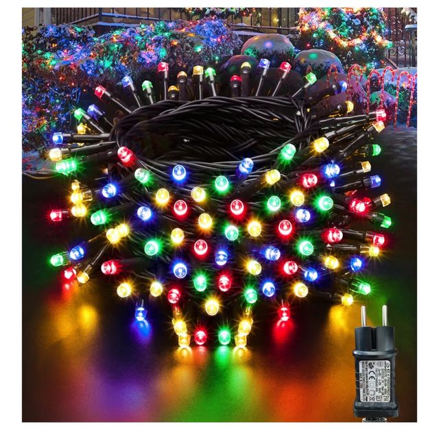 Luci LED per Natale 10m Multicolore