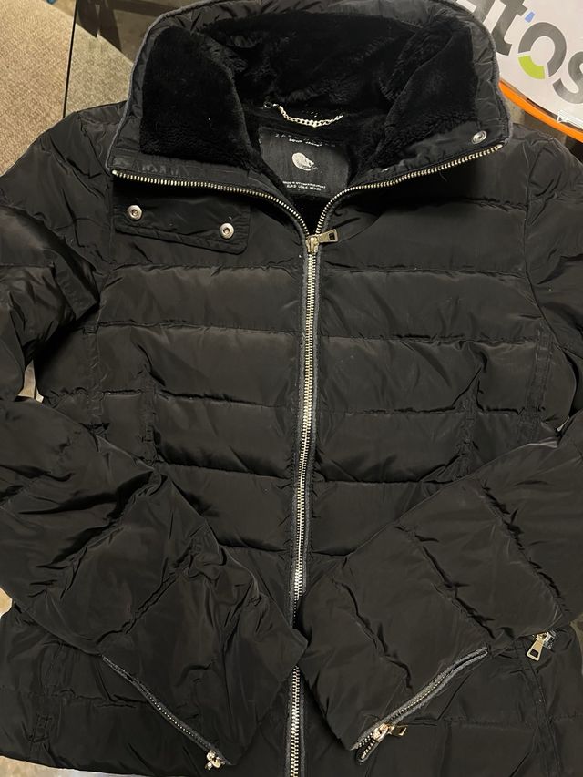 Abrigo Zara Mujer Talla S Negro