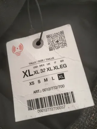 Pantalón Zara Mujer marrón con jas Talla XL