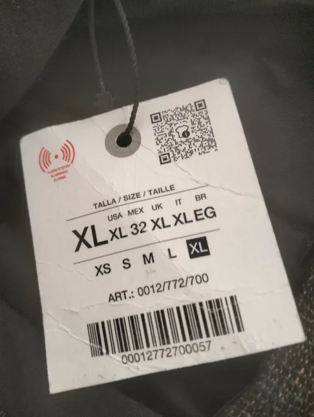 Pantalón Zara Mujer marrón con jas Talla XL