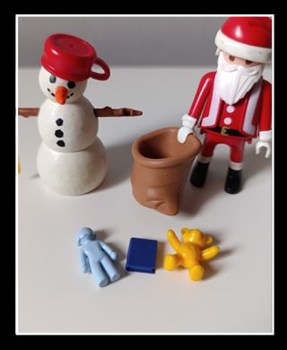 Playmobil Papá Noel y Muñeco Nieve