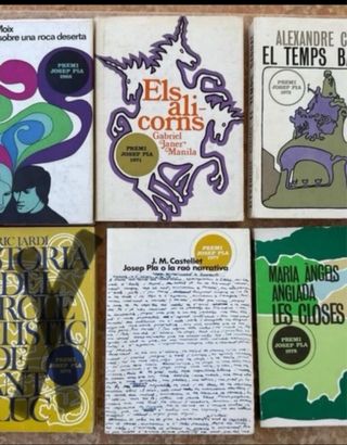 Llibres catala. Desde 1968 a 1978.Premis Josep Pla