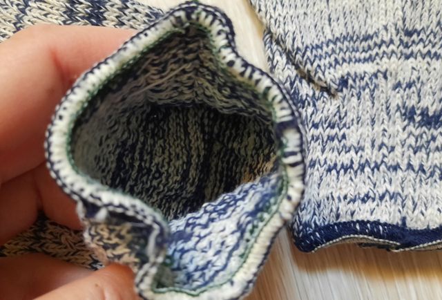 2 Pares Guantes Trabajo Azul/Blanco