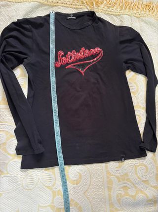 Maglia Sottotono nera con paillettes