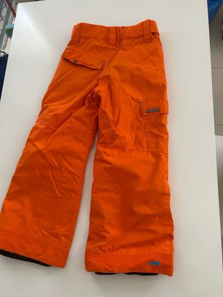 Pantalón esquí/snow niño 6 años Wedze naranja