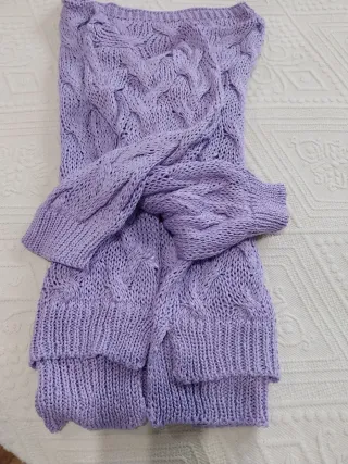 Jersey mujer malva t.42 , made in Italy