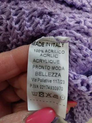 Jersey mujer malva t.42 , made in Italy