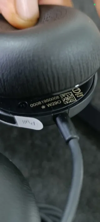 Cuffie nere con custodia