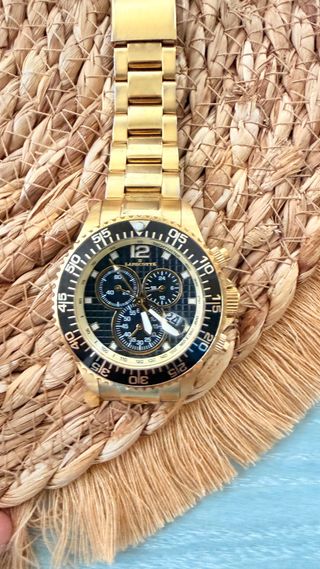 Reloj Lacoste Dorado y Negro Cronógrafo