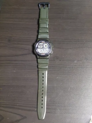 Casio AE-1000W Reloj Digital Verde original