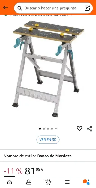 Banco de trabajo plegable Wolfcraft