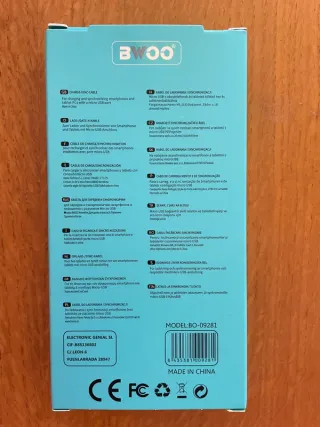 Cavo BWOO Lightning iPhone iPad 2.4A carica rapida