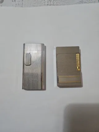 2 Accendini Vintage Argento e Oro
