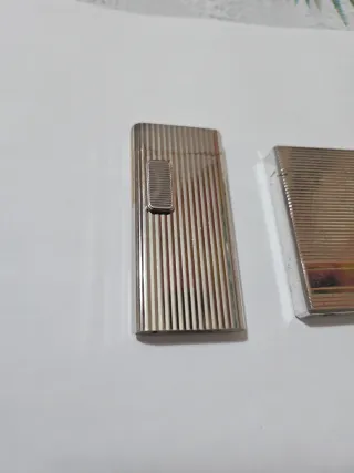 2 Accendini Vintage Argento e Oro