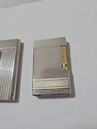 2 Accendini Vintage Argento e Oro