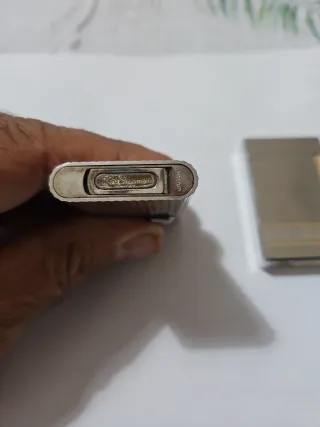 2 Accendini Vintage Argento e Oro