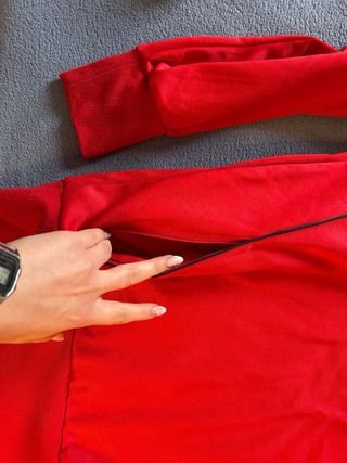 Felpa sportiva Legea vintage rossa e nera