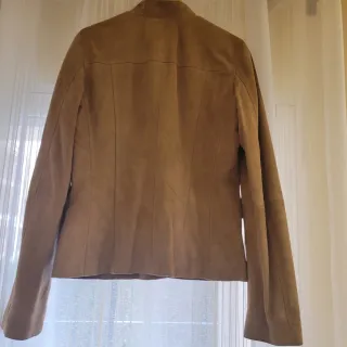 Chaqueta de ante marrón