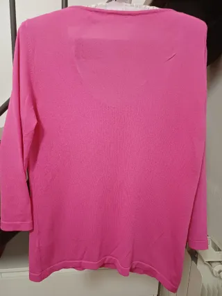 Top manica 3/4 fucsia