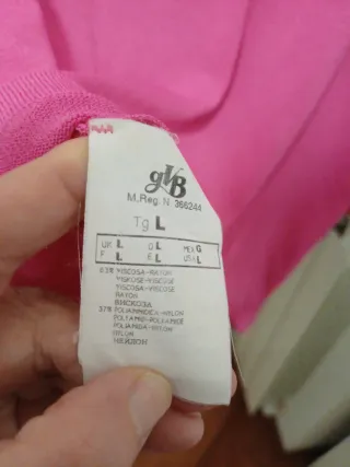 Top manica 3/4 fucsia