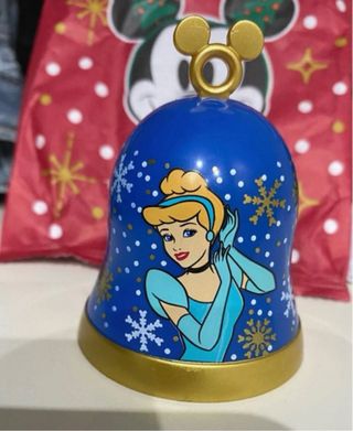 Campanella Disney Natale Azzurra e Oro cenerentola