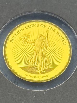 Moneda de oro Republica del Chad (1/500 oz)