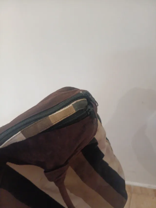 Bolso grande de rayas multicolor