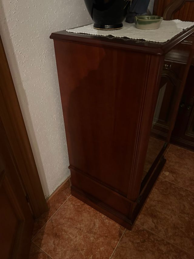 Vetrina in legno e vetro