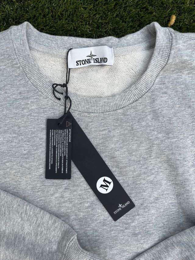 Sudadera Stone Island Gris Talla M
