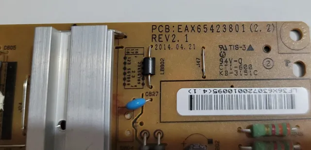 Placa Base TV LG 47LB650V