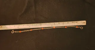 Bracciale argento e corallo