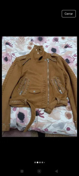 Cazadora ante Zara Talla S