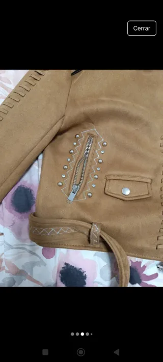 Cazadora ante Zara Talla S