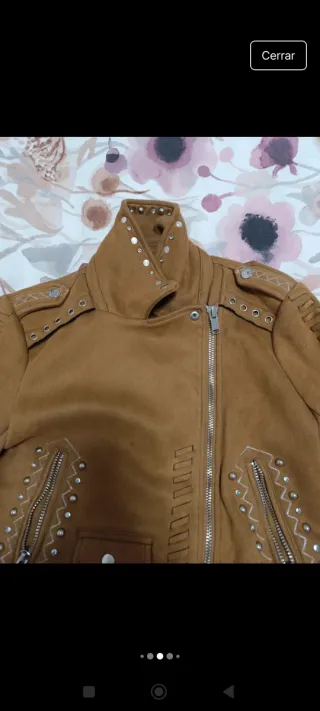 Cazadora ante Zara Talla S