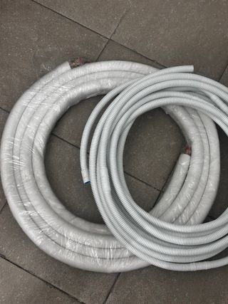 Tubo Cobre A/A 5m 3/8 x 1/4 + T Desagüe 20m nuevo